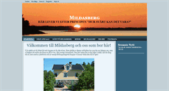 Desktop Screenshot of mildasberg.se